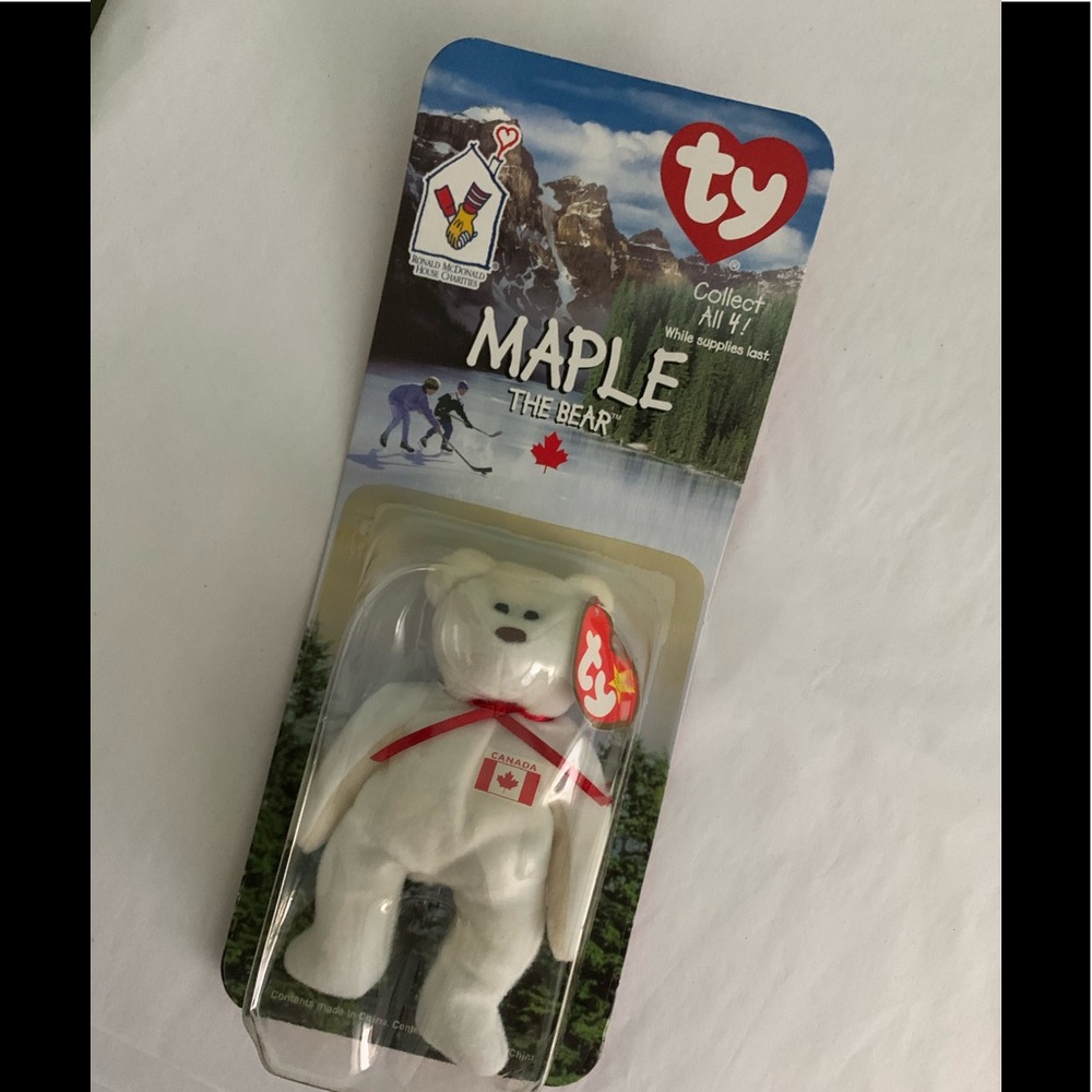 TY Beanie Baby Maple The Bear-New In Box/Unopened
